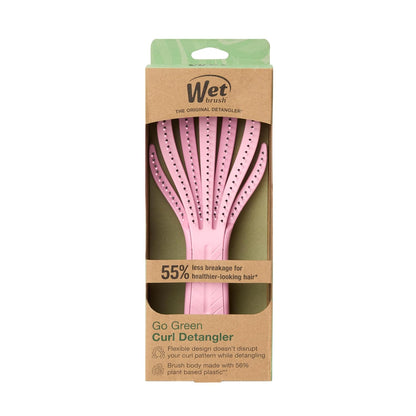 Wet Brush Go Green Curl Detangler – Tear-Free Detangling Brush for Kids with Curly or Wavy Hair