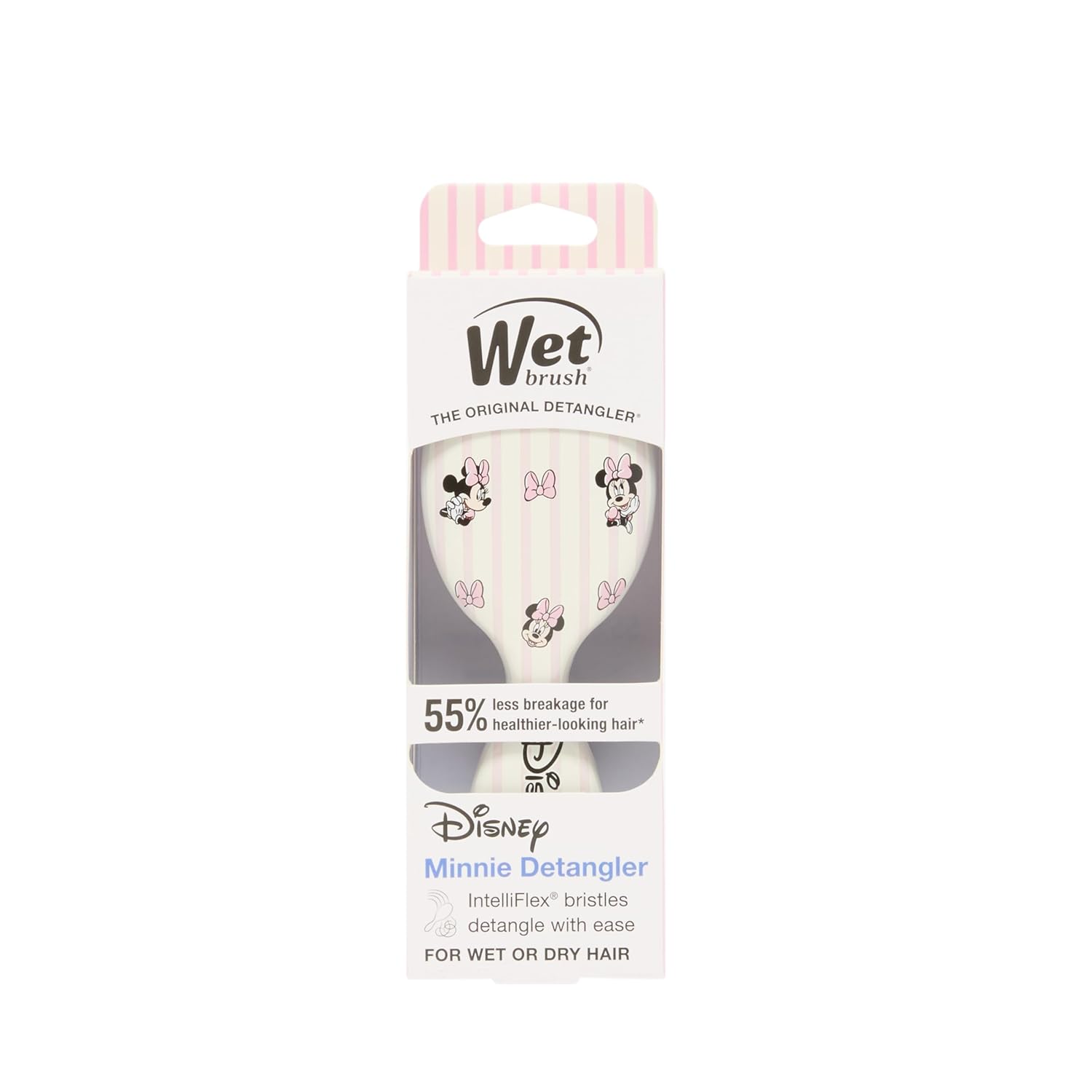 Wet Brush Hello Disney Minnie Mouse - Birthday Gift for Women, Limited Edition Detangling Travel Hair Brush