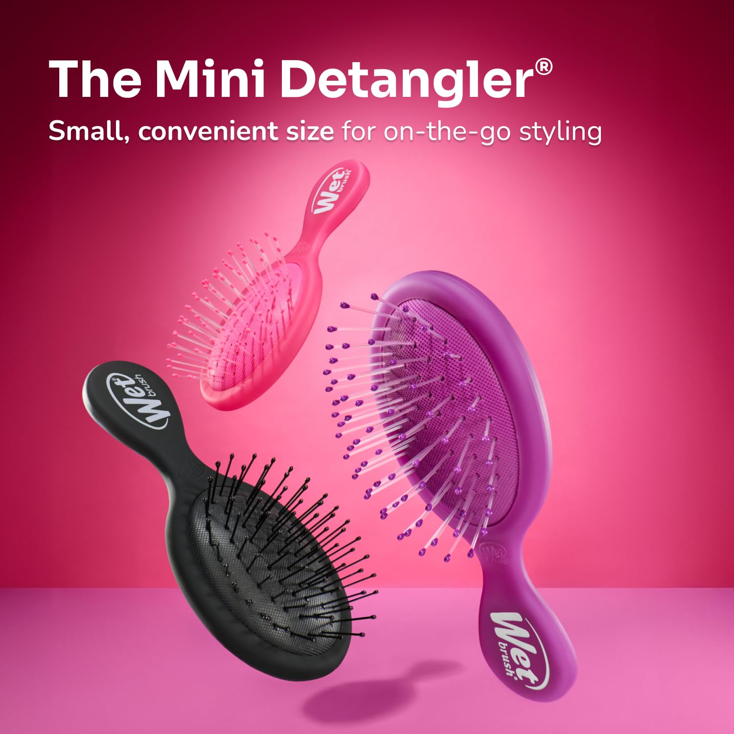 Wet Brush Mini Detangler – Thoughtful Birthday Gift for Women, 3-Pack Color Variety for Hair Care Lovers