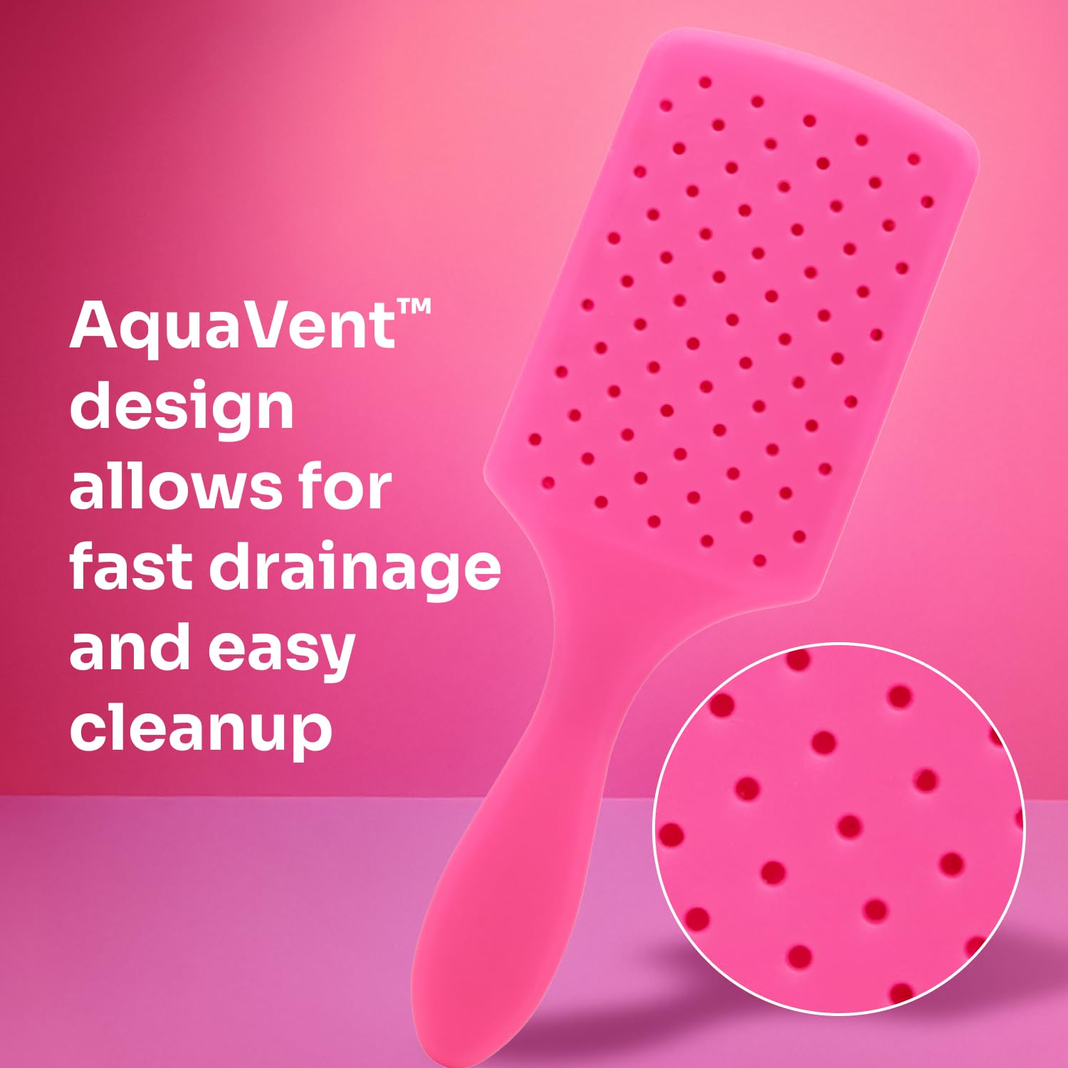 Wet Brush Paddle Detangler – Mindful Shower Ritual Brush for Long Thick Hair, Wet and Dry Detangling