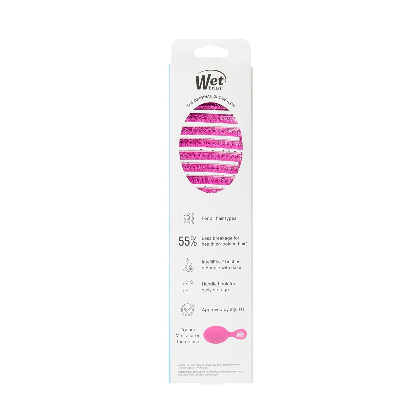 Wet Brush Shower Hair Detangler – Thoughtful Birthday Gift for Her, Glitter Hair Brush for Women with Soft IntelliFlex Bristles