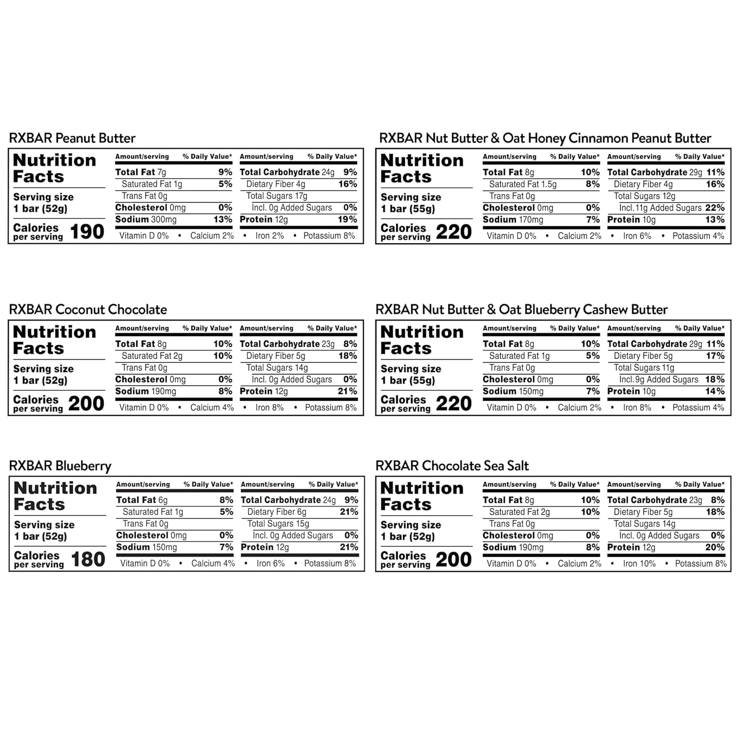 whole-food ingredients including dates, egg whites, almonds, cashews, and peanuts
