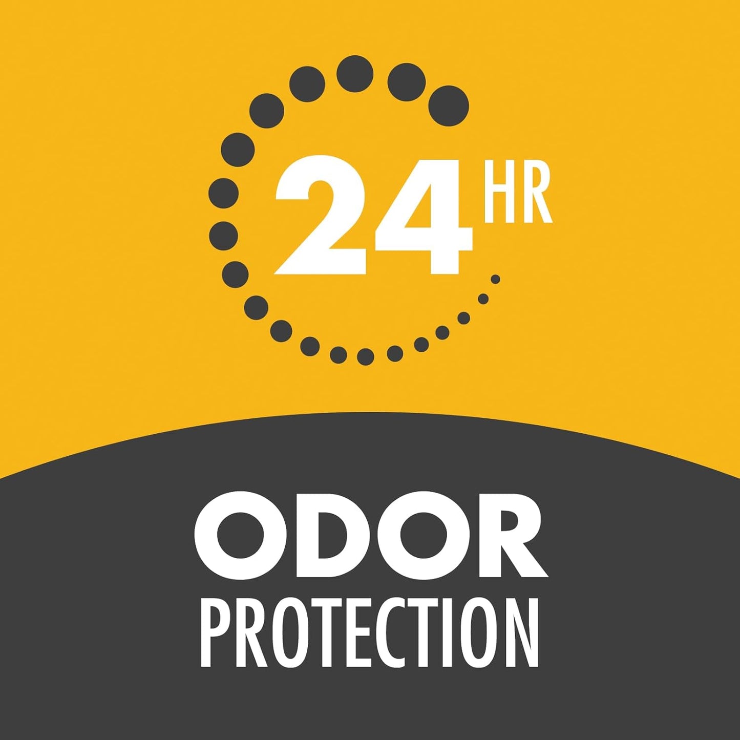 wide-bar stick design for extra underarm coverage