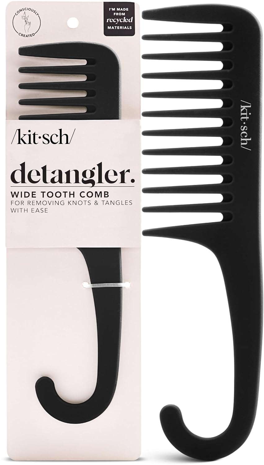 wide-tooth design engineered for detangling curls, waves, and thick textures
