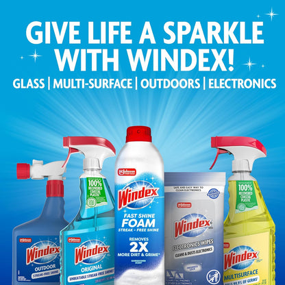 Windex Ammonia-Free Outdoor Window Cleaner – Plant-Safe Hose Spray for Homes with Kids, Pets and Foundation Gardens, Pack of 2