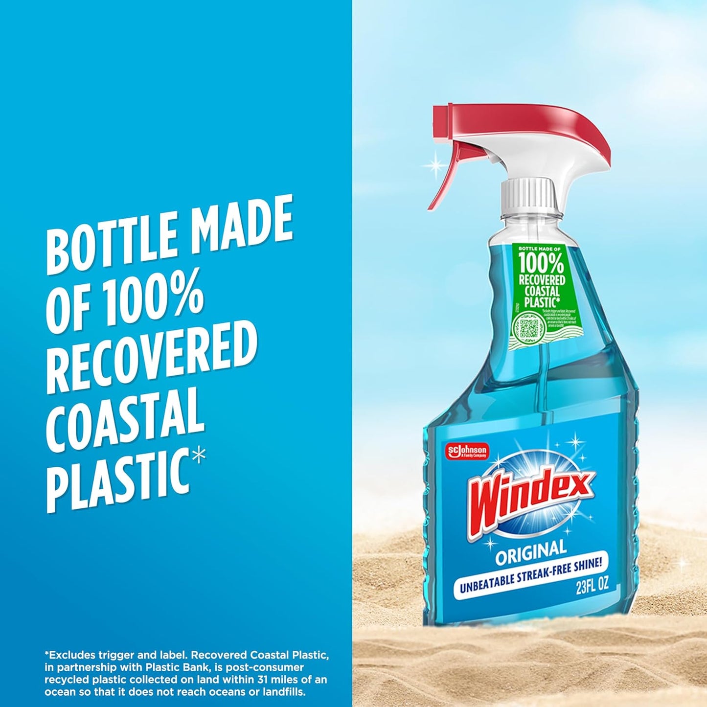 Windex Original Blue Glass Cleaner – Living Room Decor Staple, Streak-Free Window and Mirror Shine for Cozy Home Aesthetic