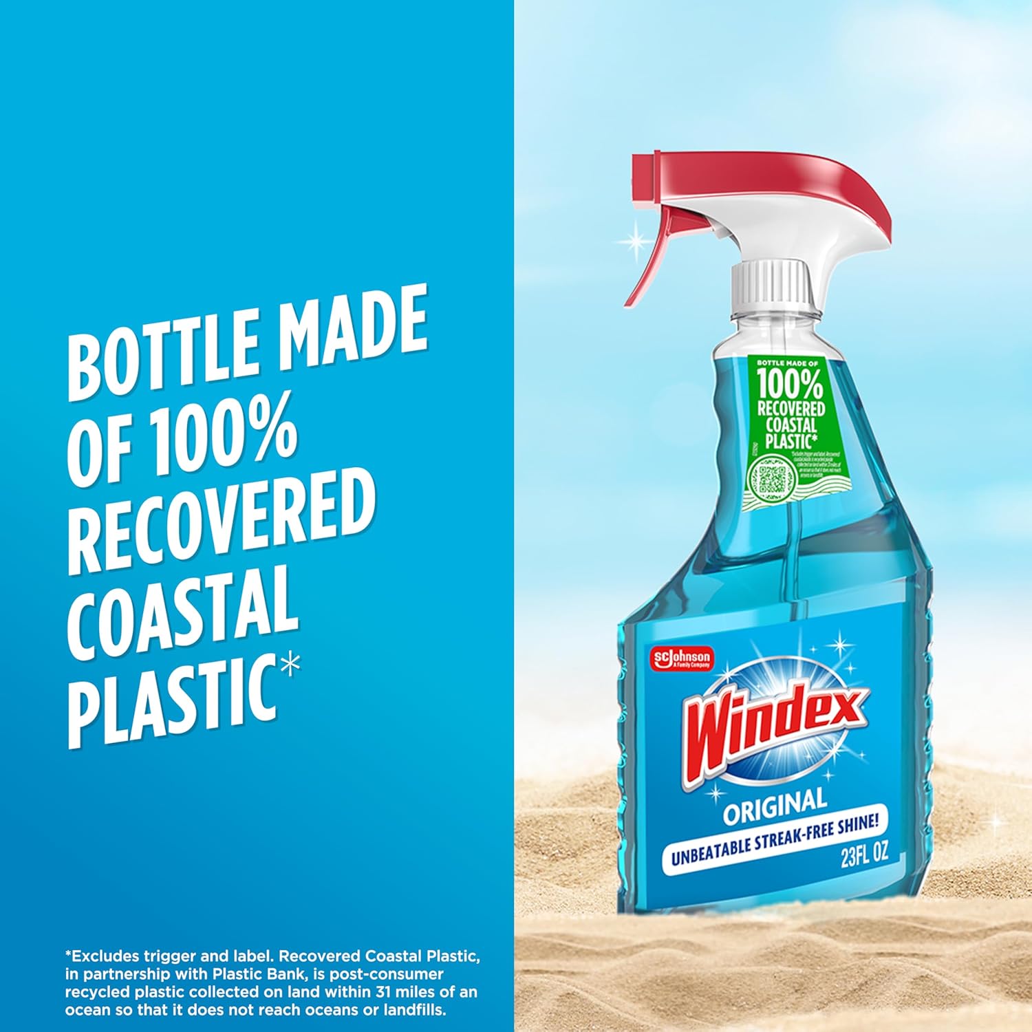 Windex Original Blue Glass Cleaner – Living Room Decor Staple, Streak-Free Window and Mirror Shine for Cozy Home Aesthetic
