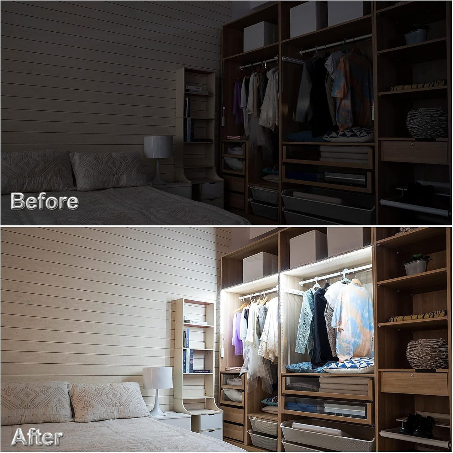 WOBANE Rechargeable Stair Light – Stylish Under-Cabinet Accent for Modern Living Rooms