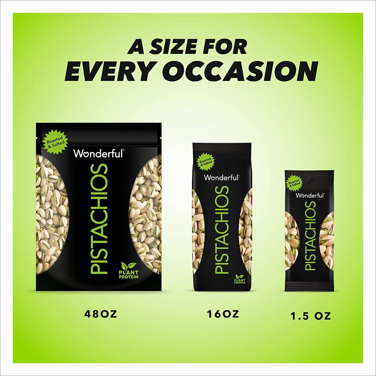 Wonderful Pistachios In Shell, Lightly Salted – Resealable Snack for Picnics, Camping, and Backyard Gatherings