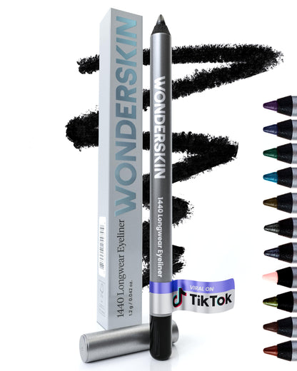 Wonderskin Longwear Eyeliner Pencil – Romantic Valentine's Day Gift for Women, Sharpenable Brown Eyeliner