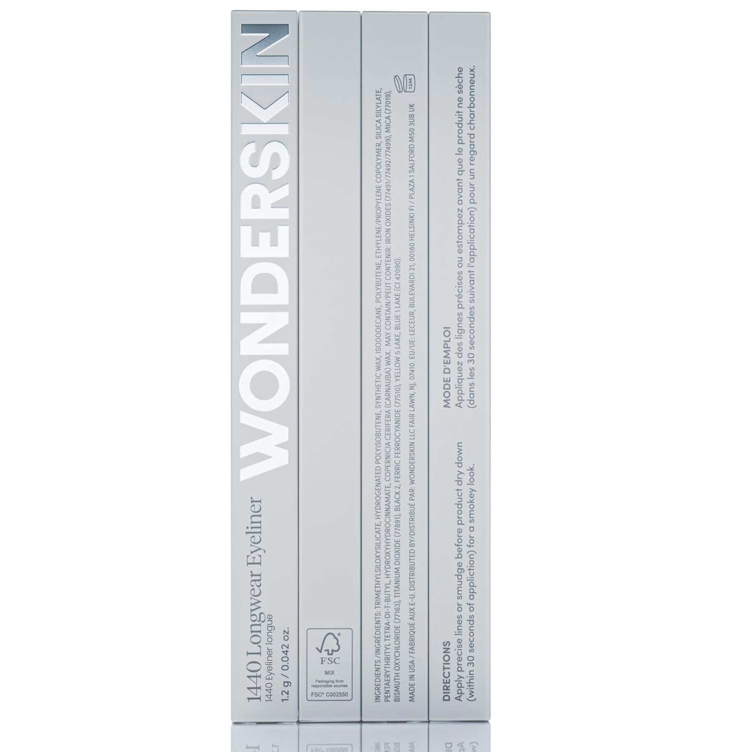 Wonderskin Sharpenable Eyeliner Pencil – Calming Beauty Routine Essential, TruGlide Tug-Free Brown Liner
