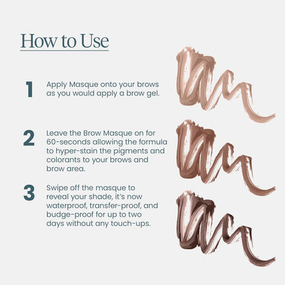 Wonderskin Wonder Blading Brow Masque – Waterproof Eyebrow Tint for Pool Days, Travel-Size Stain & Go for Active Women