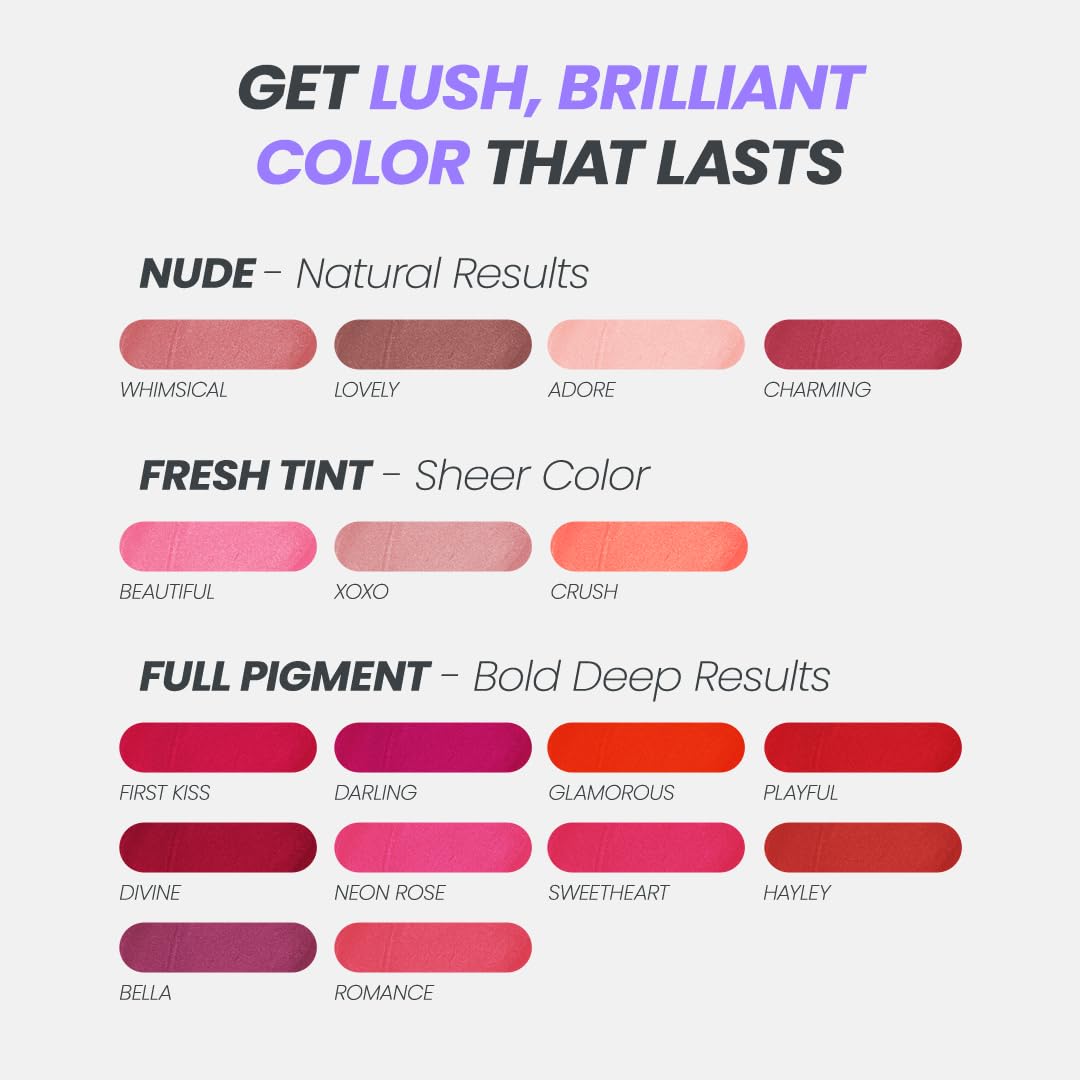 Wonderskin Wonder Blading Lip Stain Kit – Romantic Valentine's Day Gift for Her, Peel-Off Masque with Buildable Color