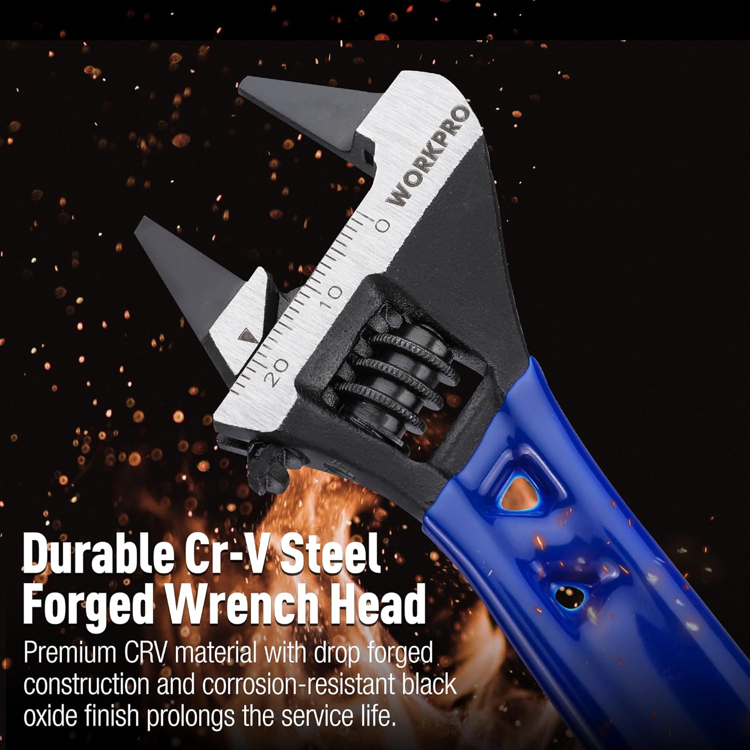 WORKPRO Slim Jaw Cr-V Wrench – Birthday Gift for the Plumber, HVAC Tech, or Hobbyist in Your Life