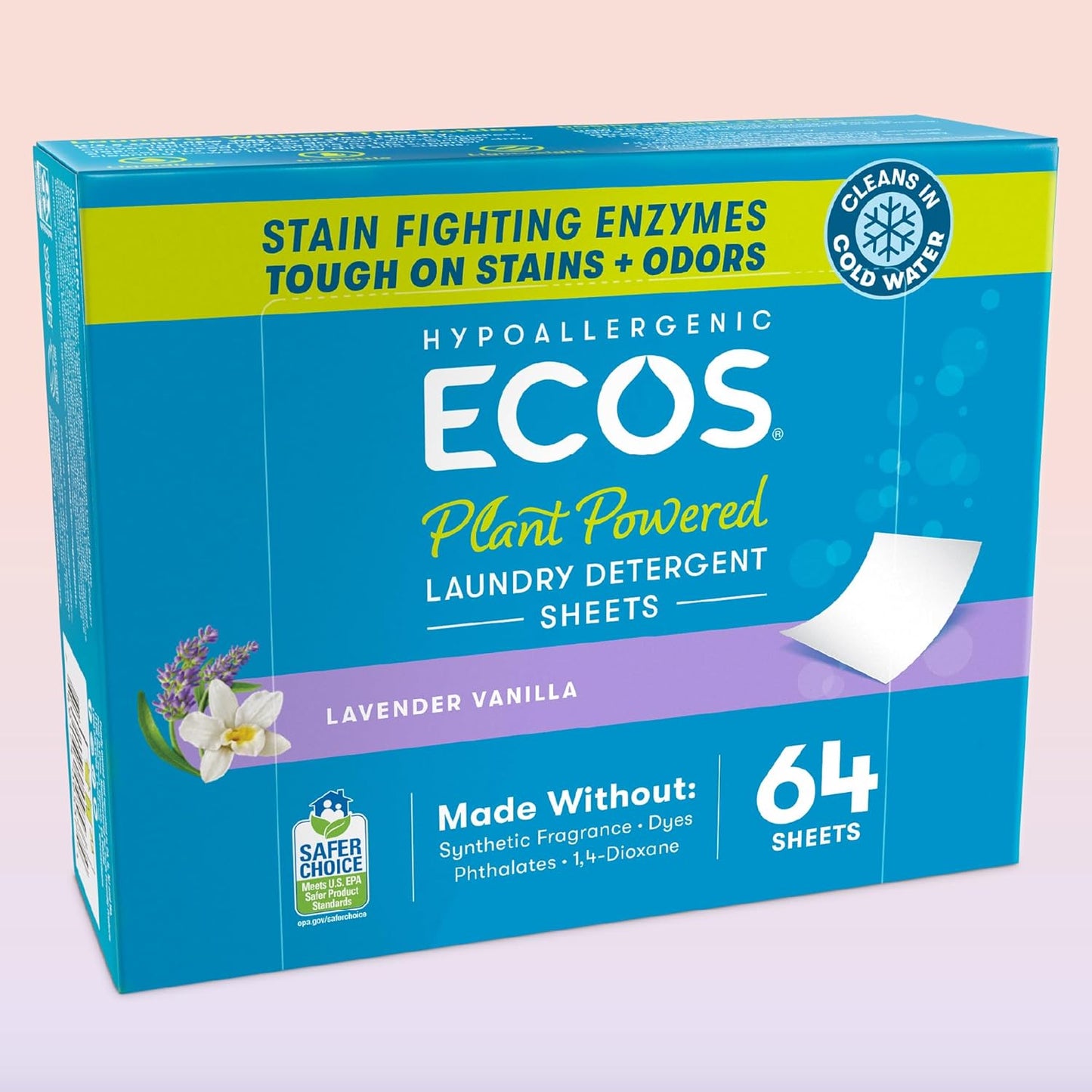 works in both hot and cold water, dissolving instantly in the wash