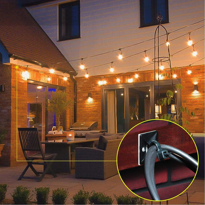 XHF Discreet Black Cable Tie Mounts – Living Room and Media Console Cord Hiding for a Clean Home Aesthetic