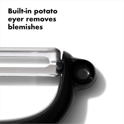 y-peeler blade orientation for efficient gliding motion