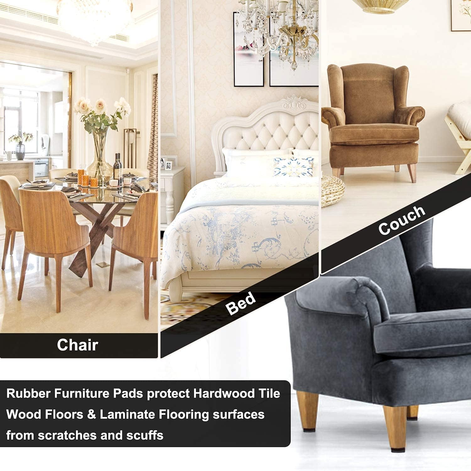 Yelanon Non Slip Furniture Grippers – Simple, Intentional Floor Care for Minimalist Living Rooms