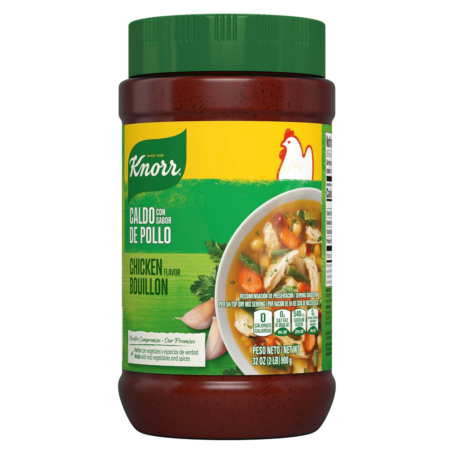 yield of 250 cups of chicken broth per 32 oz package