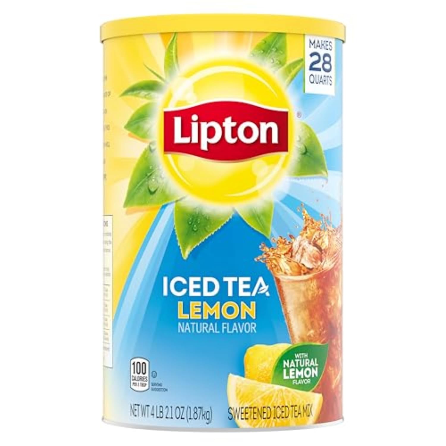yield of 28 quarts per 2.1 oz can — two cans per pack