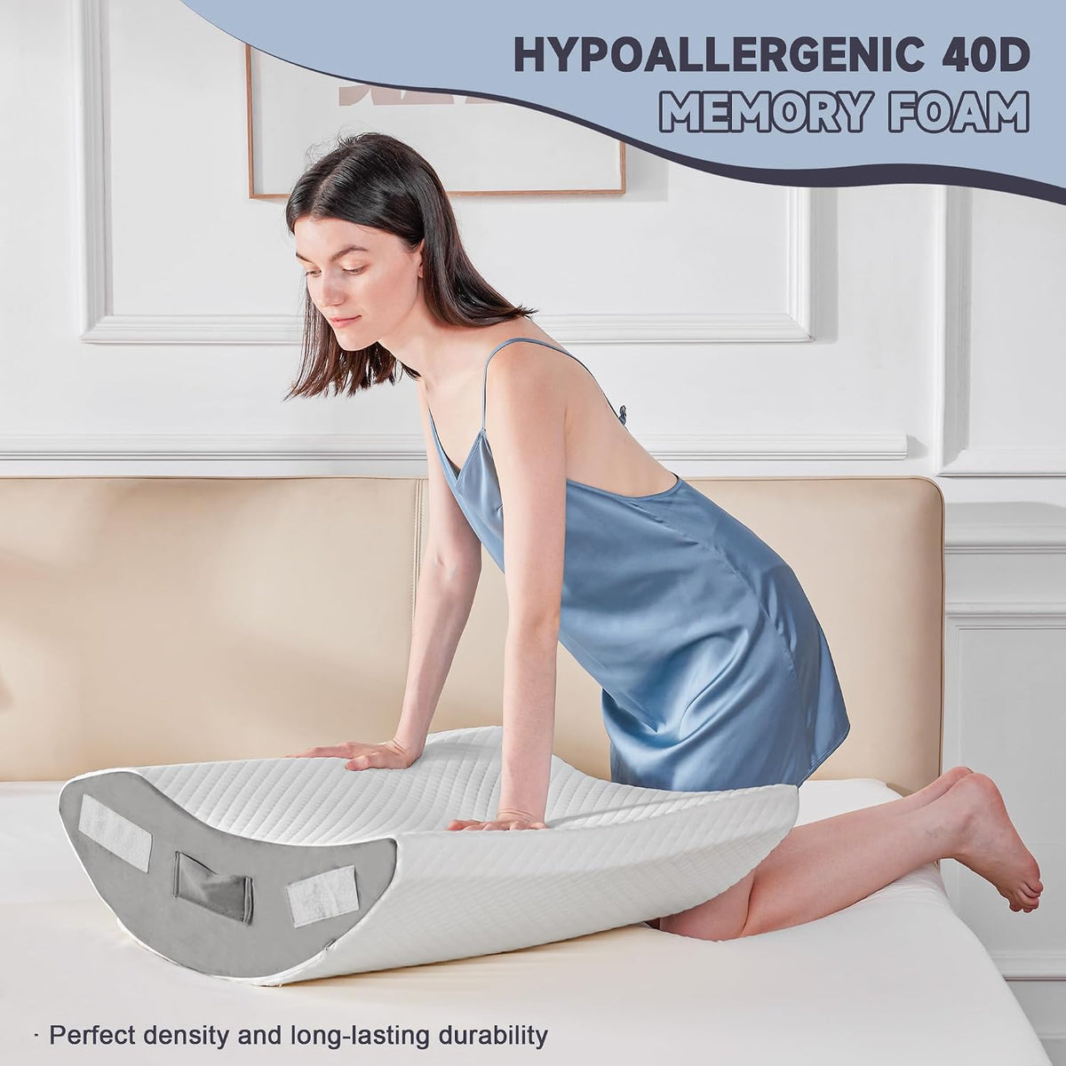 Yojoker Adjustable Bed Wedge Bundle – Practical Housewarming Gift for Better Sleep