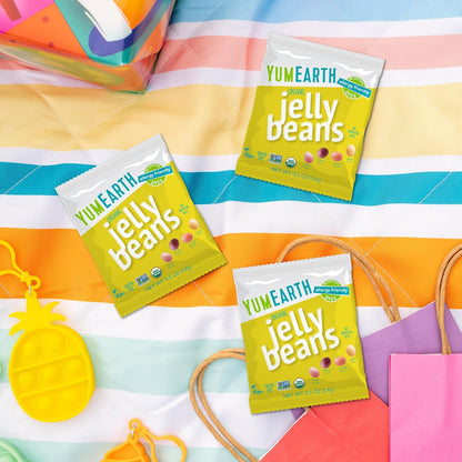 YumEarth Organic Jelly Beans – Top 9 Allergen Free Snack Packs for School Lunches, Playdates, and Birthday Goody Bags