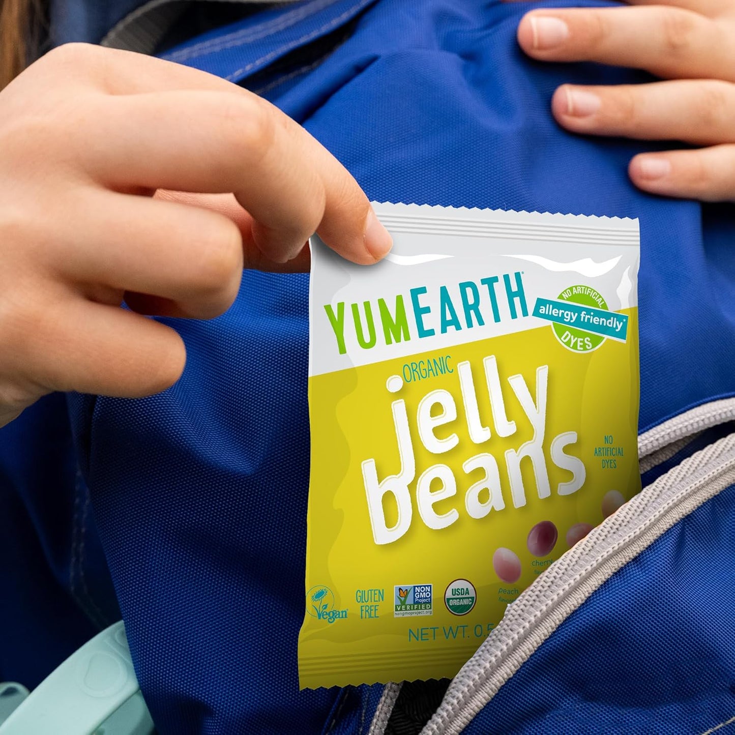 YumEarth Organic Jelly Beans – Top 9 Allergen Free Snack Packs for School Lunches, Playdates, and Birthday Goody Bags