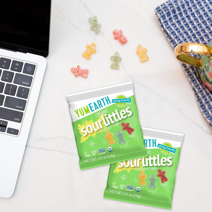 YumEarth Organic Sour Littles Chewy Candy – Top 9 Allergy Free School Lunchbox Snack for Kids