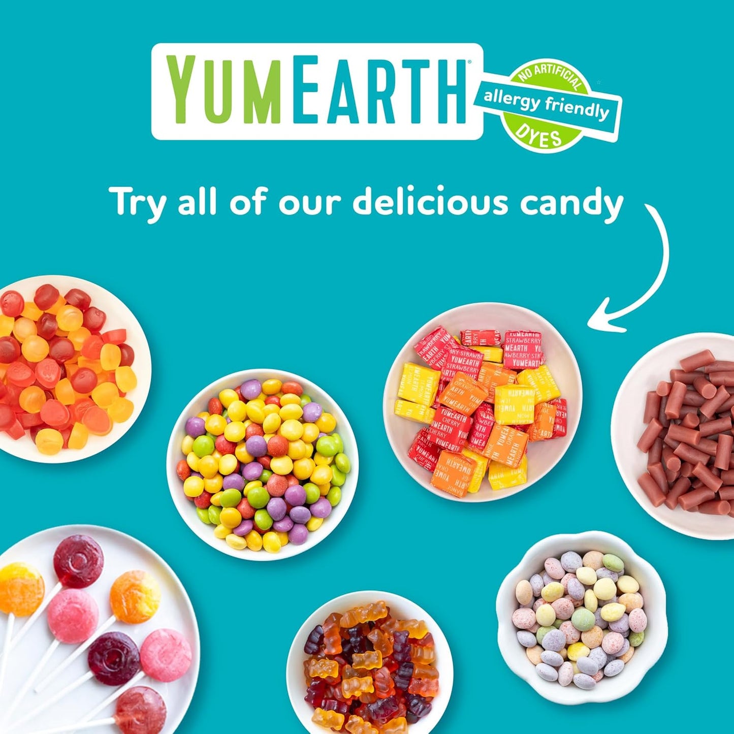 YumEarth Organic Sour Littles Chewy Candy – Top 9 Allergy Free School Lunchbox Snack for Kids