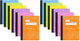 College Ruled - Pack of 12 - Assorted Bright