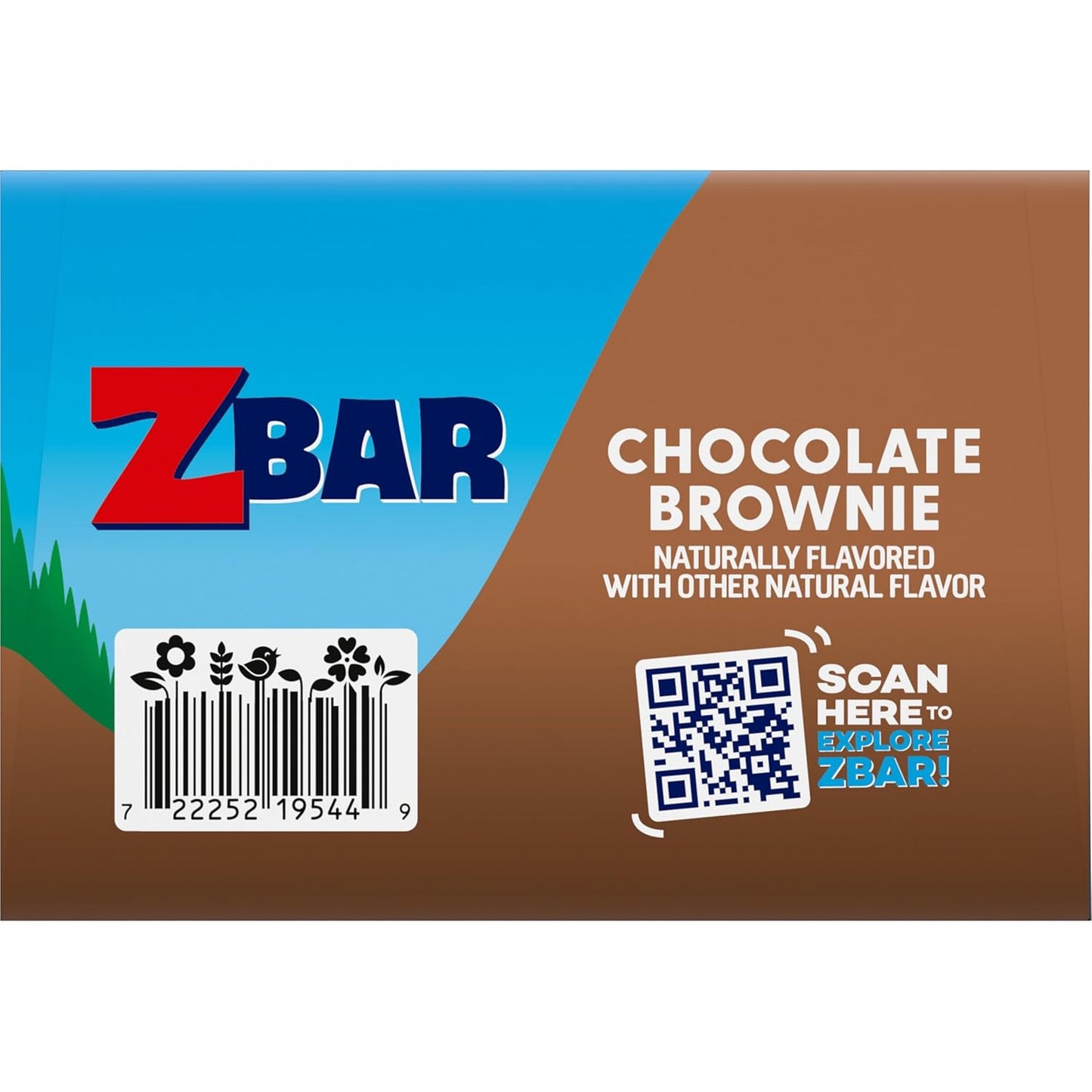 Zbar Chocolate Brownie Soft-Baked Granola Bars — Clean-Label Pantry Staple for Health-Conscious Families, 24 Pack