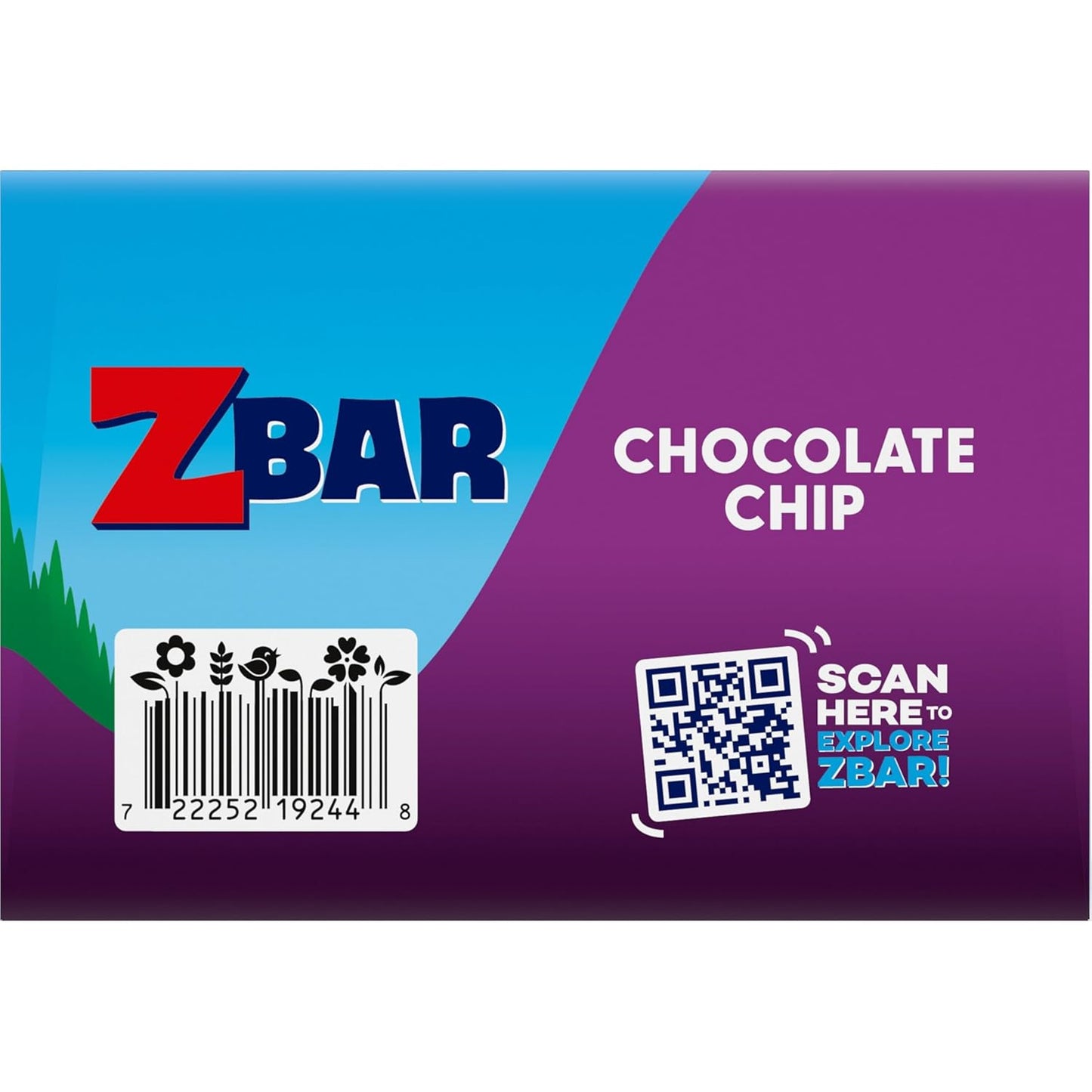 Zbar Chocolate Chip Soft-Baked Bars for Clean-Eating Families – 24 Pack USDA Organic Whole Grain Snacks