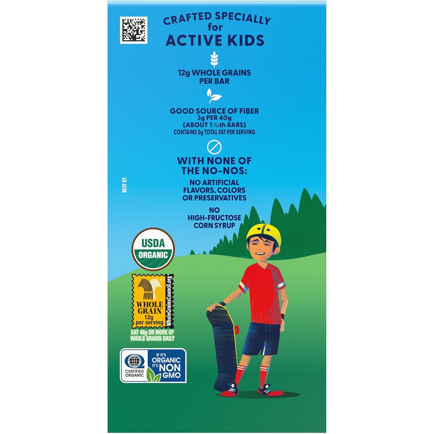 Zbar Iced Oatmeal Cookie Snack Bars – Clean Ingredient Snack for Health-Conscious Families, USDA Organic 24 Pack