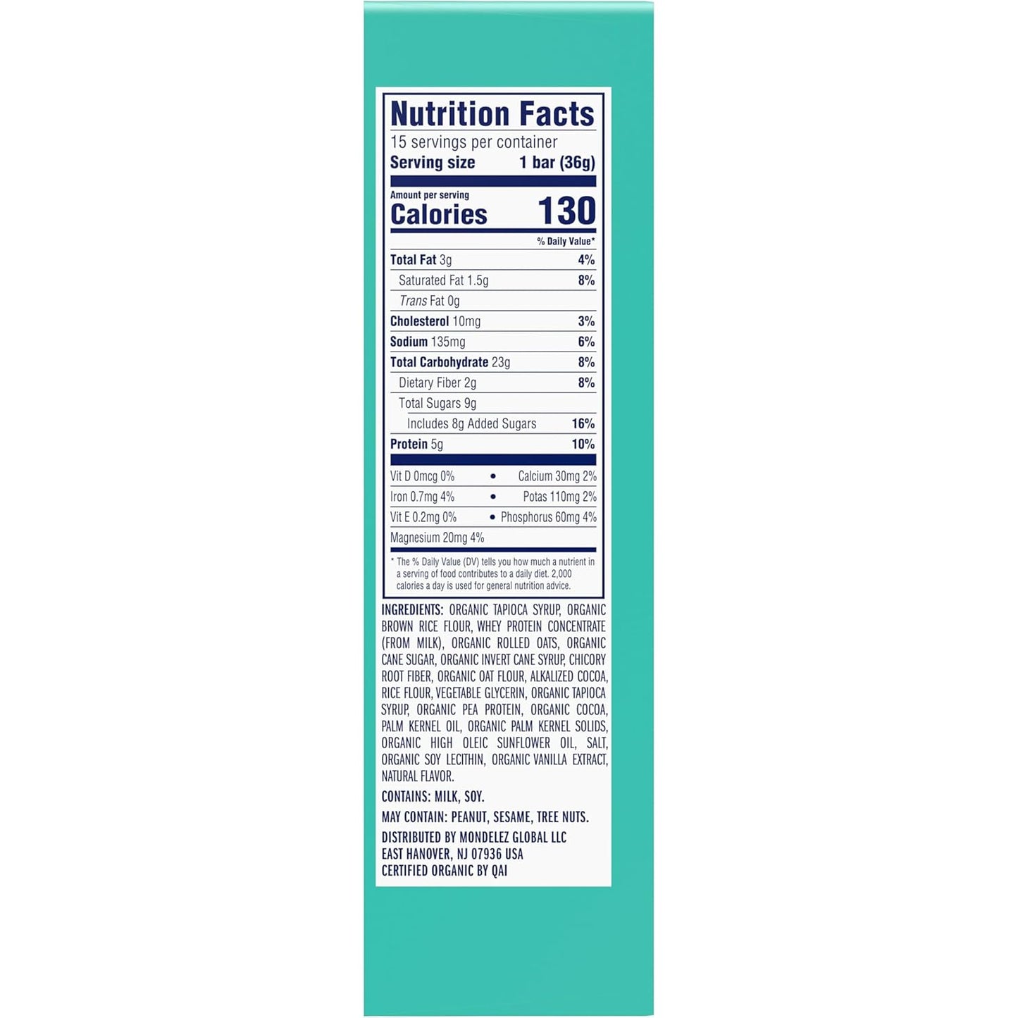 Zbar Protein – Clean-Label Pantry Staple for Health-Conscious Moms, Chocolate Mint Bars (15 Pack)