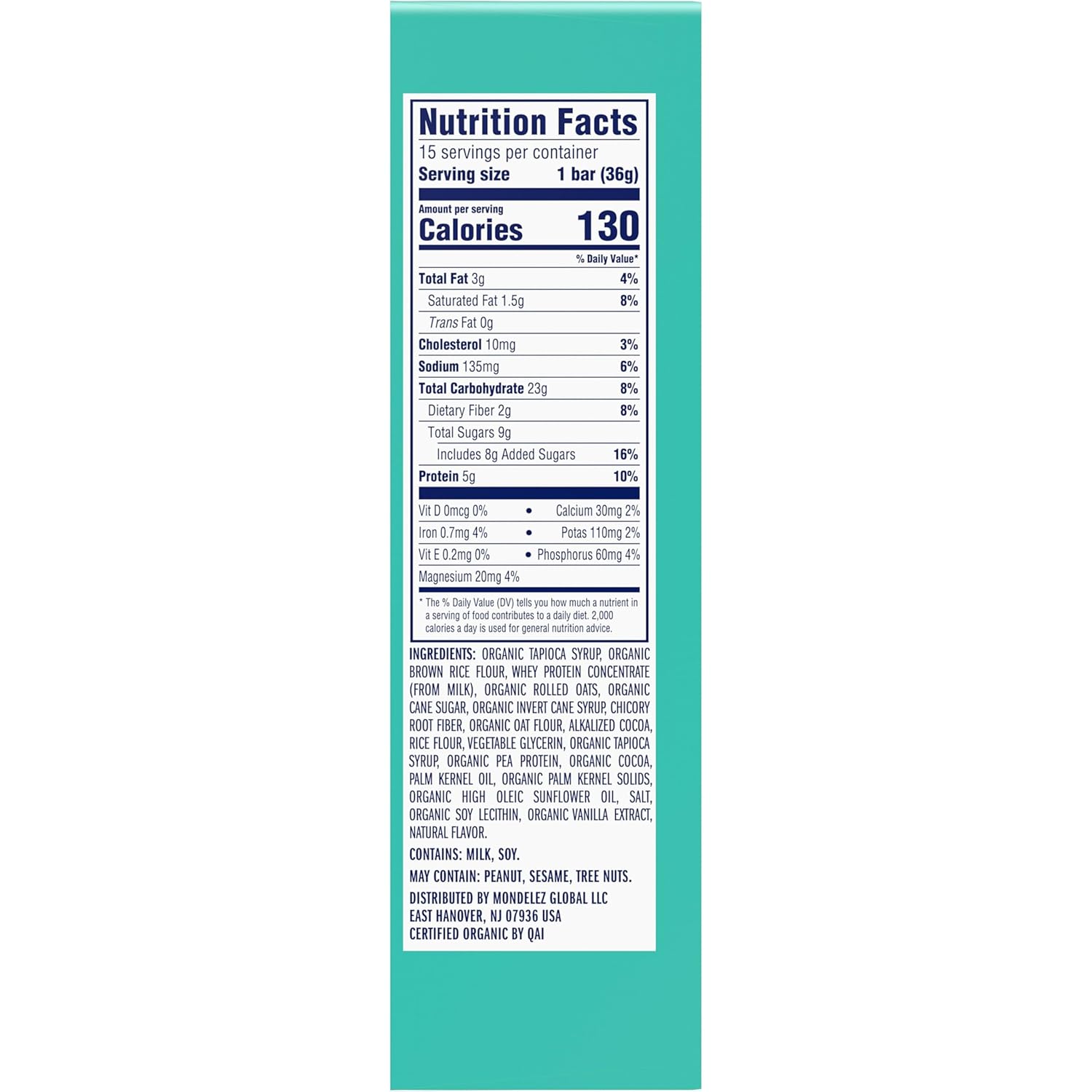 Zbar Protein – Clean-Label Pantry Staple for Health-Conscious Moms, Chocolate Mint Bars (15 Pack)