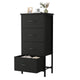 Black - 11.8"D x 17.7"W x 37.5"H (4 Drawers)