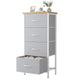 Light Gray - 11.8"D x 17.7"W x 37.5"H (4 Drawers)