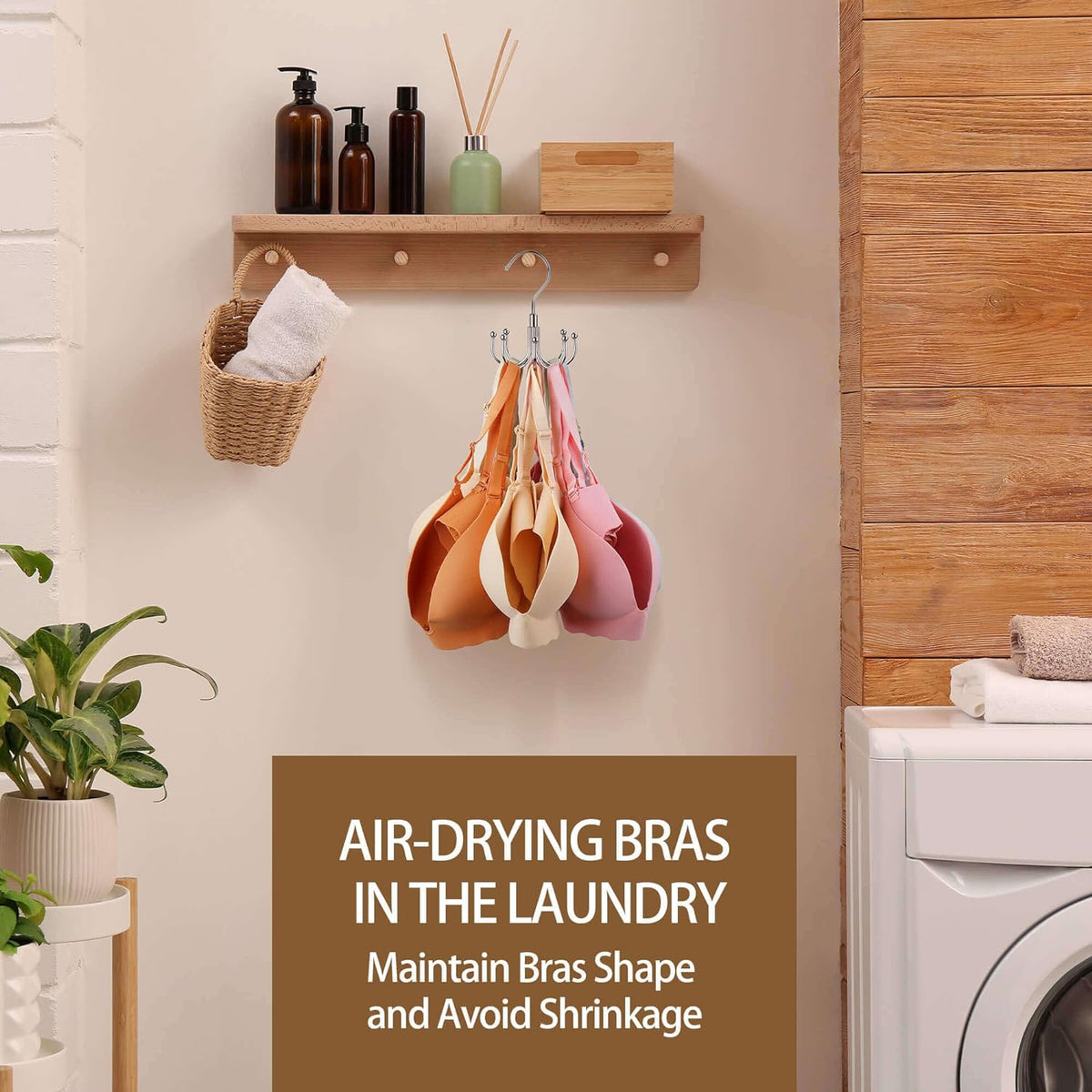 ZEDODIER Vertical Bra Storage Hanger – Clean-Line Closet Declutter Tool for Studio Apartments