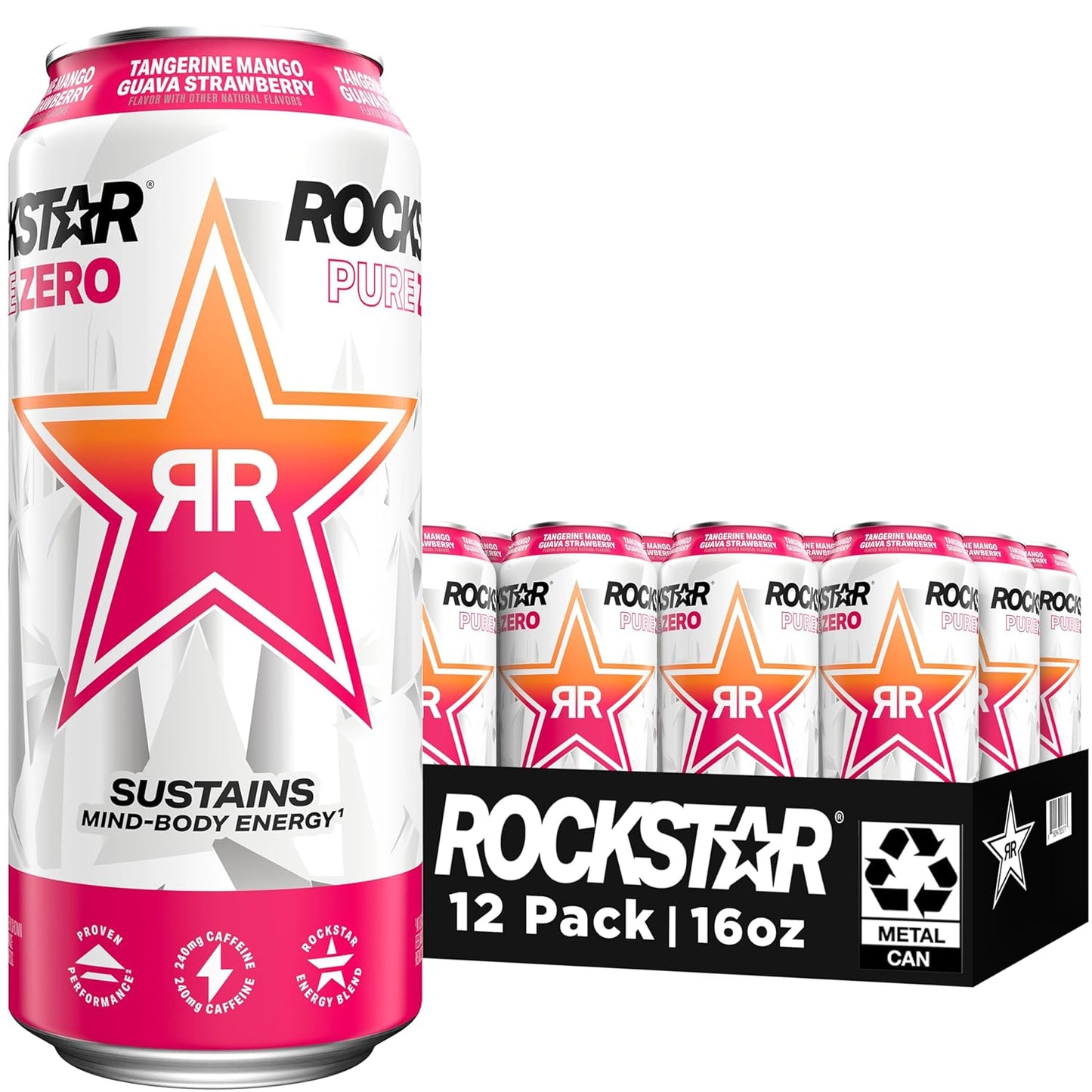 zero grams of sugar per 16oz can