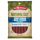 Old Wisconsin Beef Sausage Snack Sticks – Clean-Label Keto Snack for Wellness Pantry, Zero Sugar and No Artificial Preservatives
