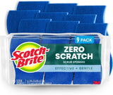 Scotch-Brite Zero Scratch Scrub Sponge – Non-Scratch Dishwashing for Homes with Kids and Pets, Safe Everyday Dish Scrubber
