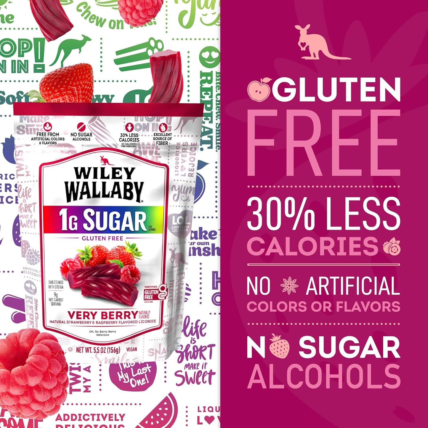 zero sugar alcohols to avoid laxative effects common in sugar-free candy