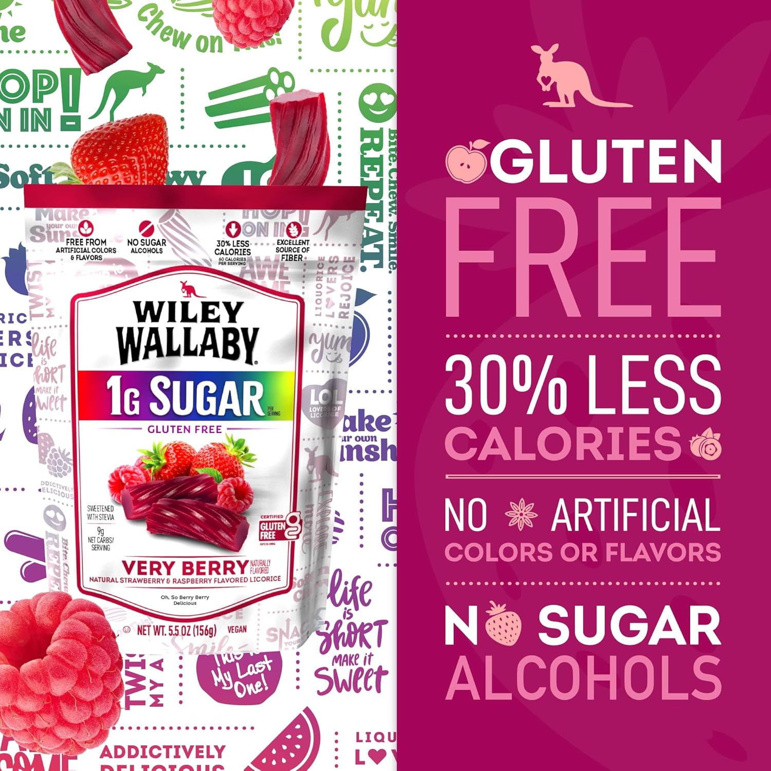 zero sugar alcohols to avoid laxative effects common in sugar-free candy