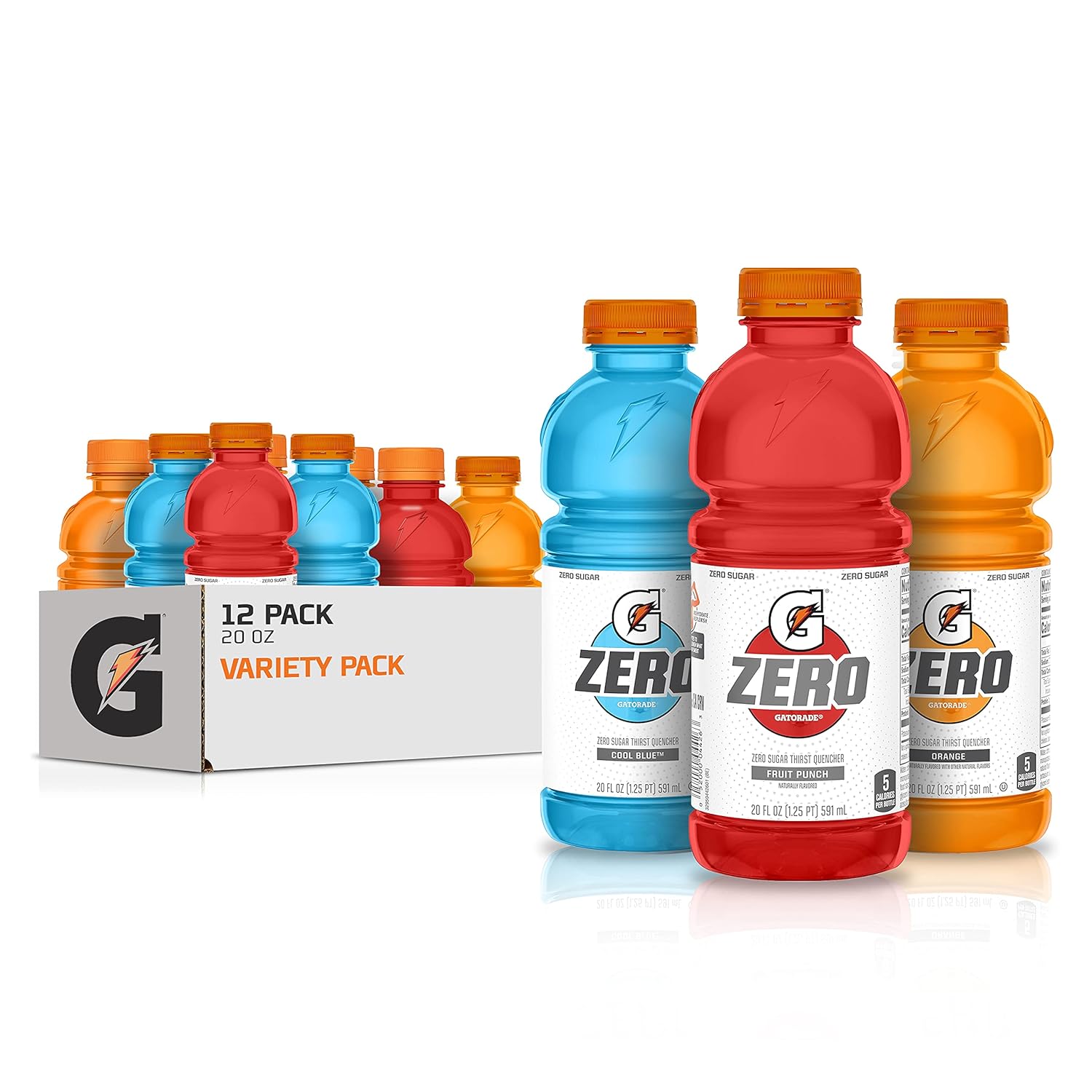 zero sugar formula with same electrolyte profile as original gatorade