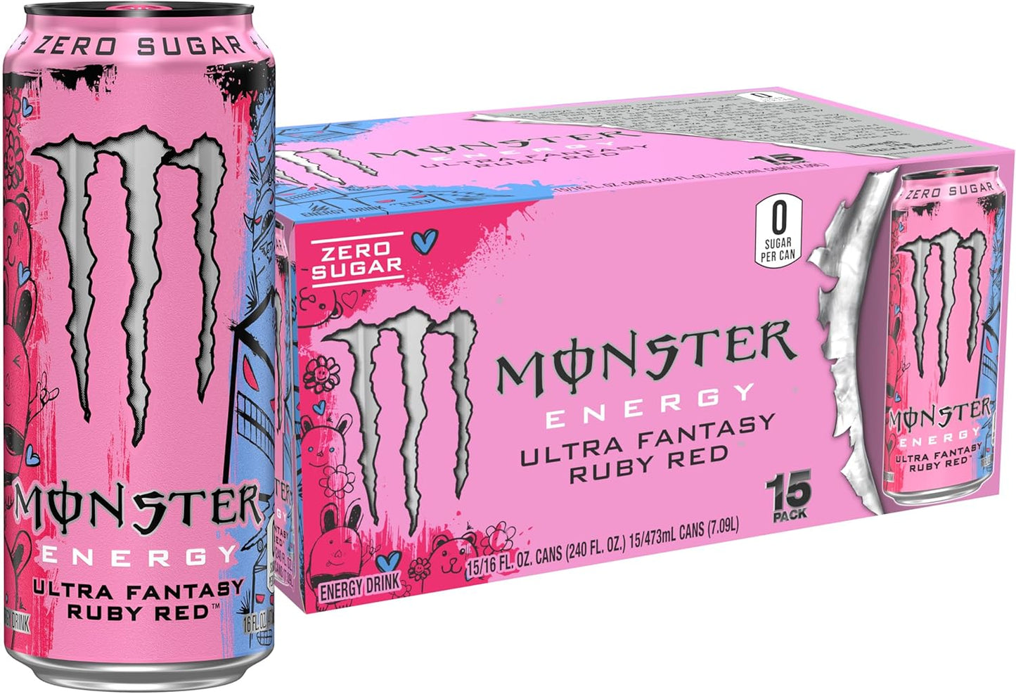 zero sugar formulation with full monster energy blend intact