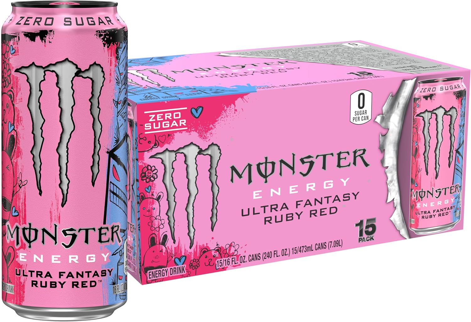 zero sugar formulation with full monster energy blend intact