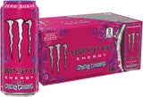 Monster Energy Ultra Punk Punch Sugar Free Energy Drink 16oz Cans Pack of 15 for Late-Night Study Marathons and Focus Sessions