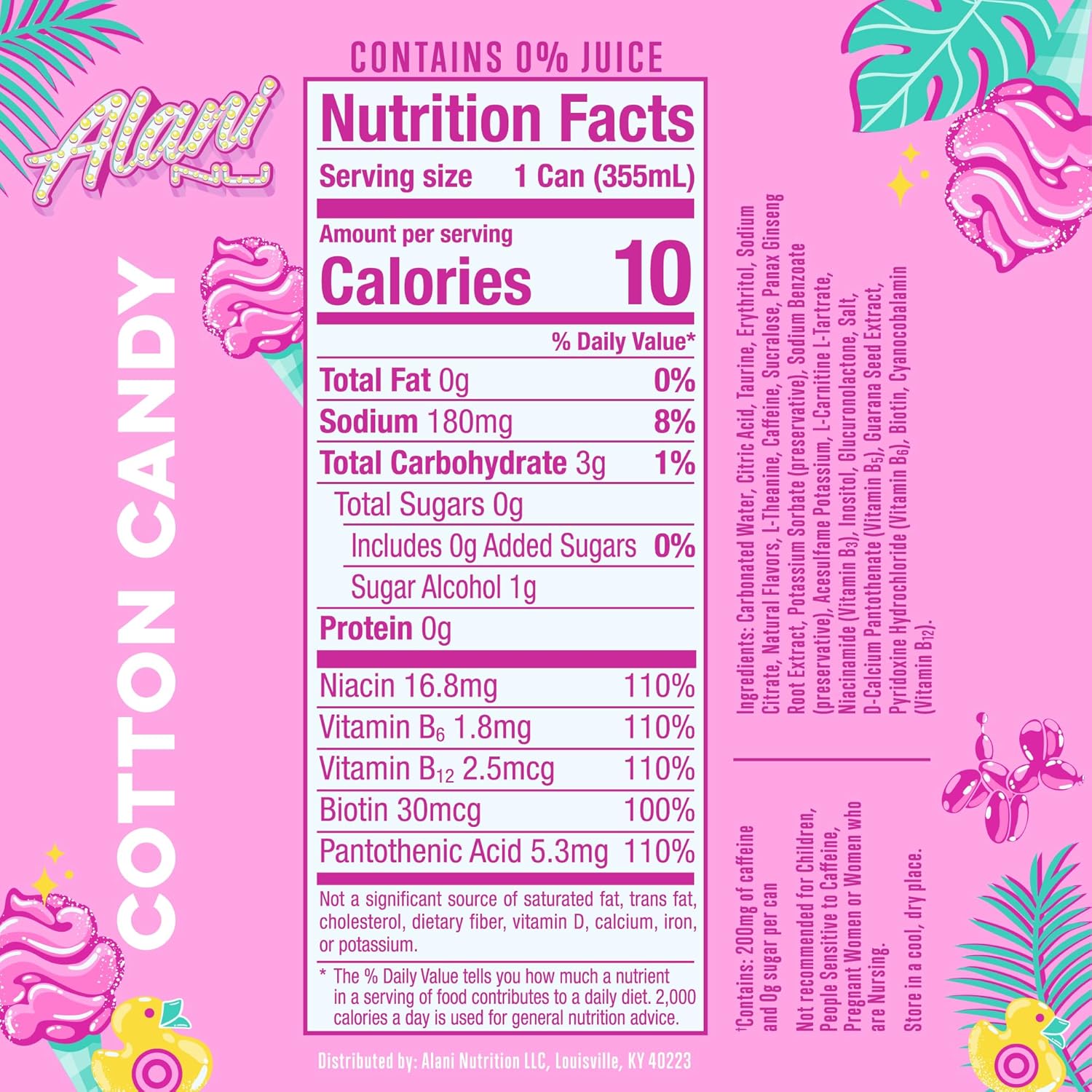 zero sugar with only 15 calories or less per serving