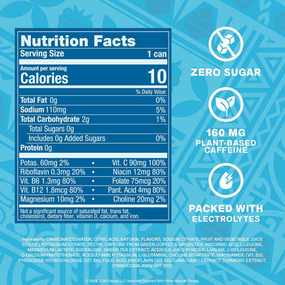 zero sugar with sucralose and acesulfame potassium sweetening
