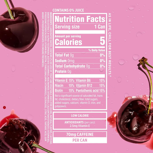 zero sugar, zero carbs, and 5 calories per serving